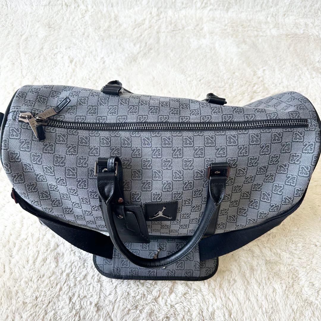 レア 限定品 ジョーダン ボストンバッグ モノグラム モノクロ ボックス型