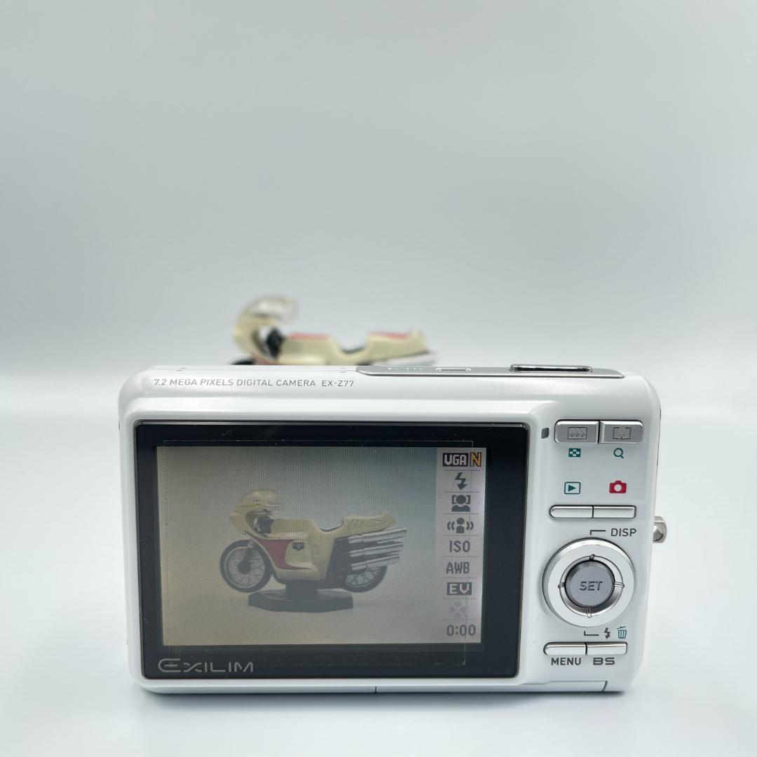 【動作品・転送特典無料あり】CASIO EXILIM EX-Z77 WHITE