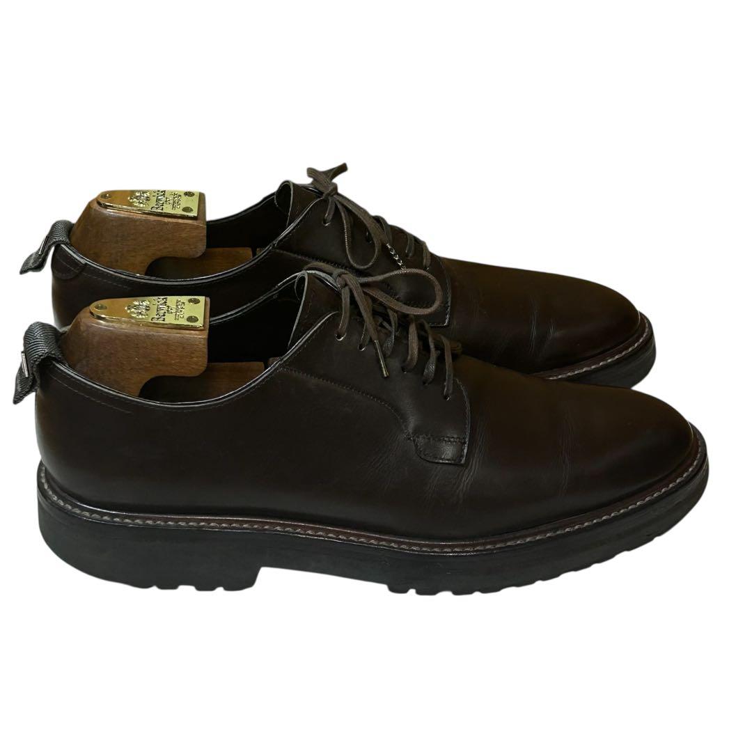 【美品】ダブルエイチ/WH プレーントゥ　レギュラー　ブラウン　ビブラム　6.5