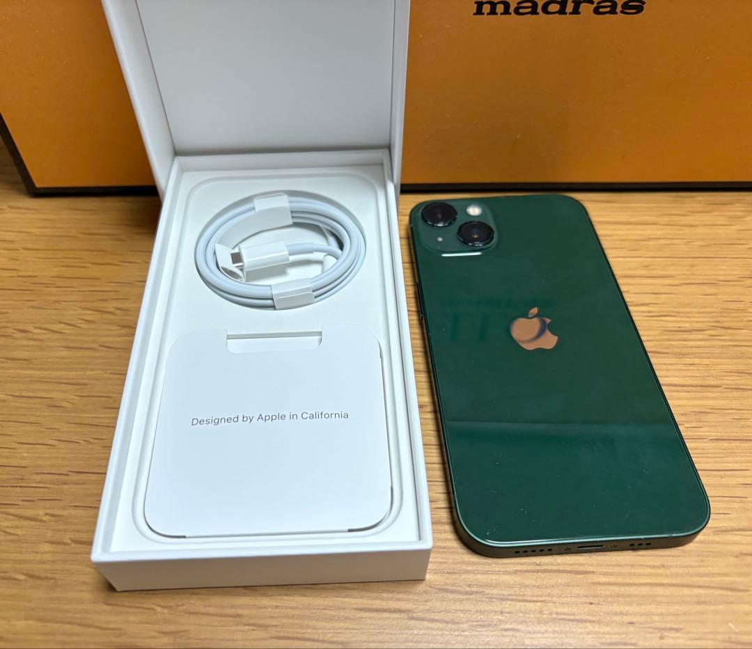 iPhone13 128GグリーンSIMフリー美品！