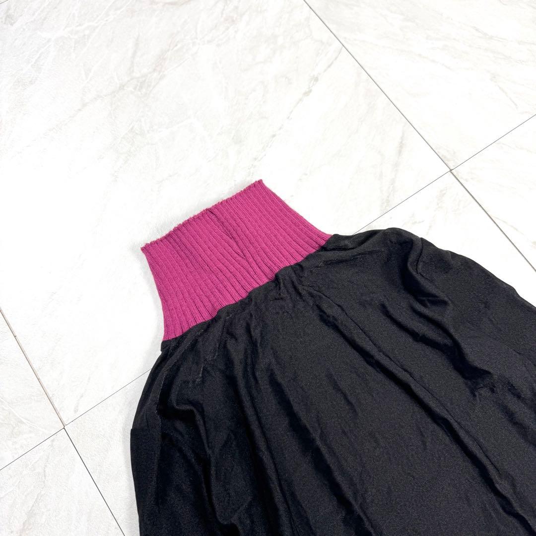 ジャンポールゴルチエ シアー 異素材 ハイネック カットソー ペイズリー 38