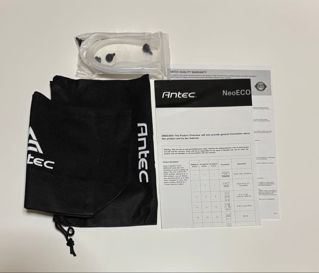 Antec NE1000G M WHITE ATX3.0 電源 1000w