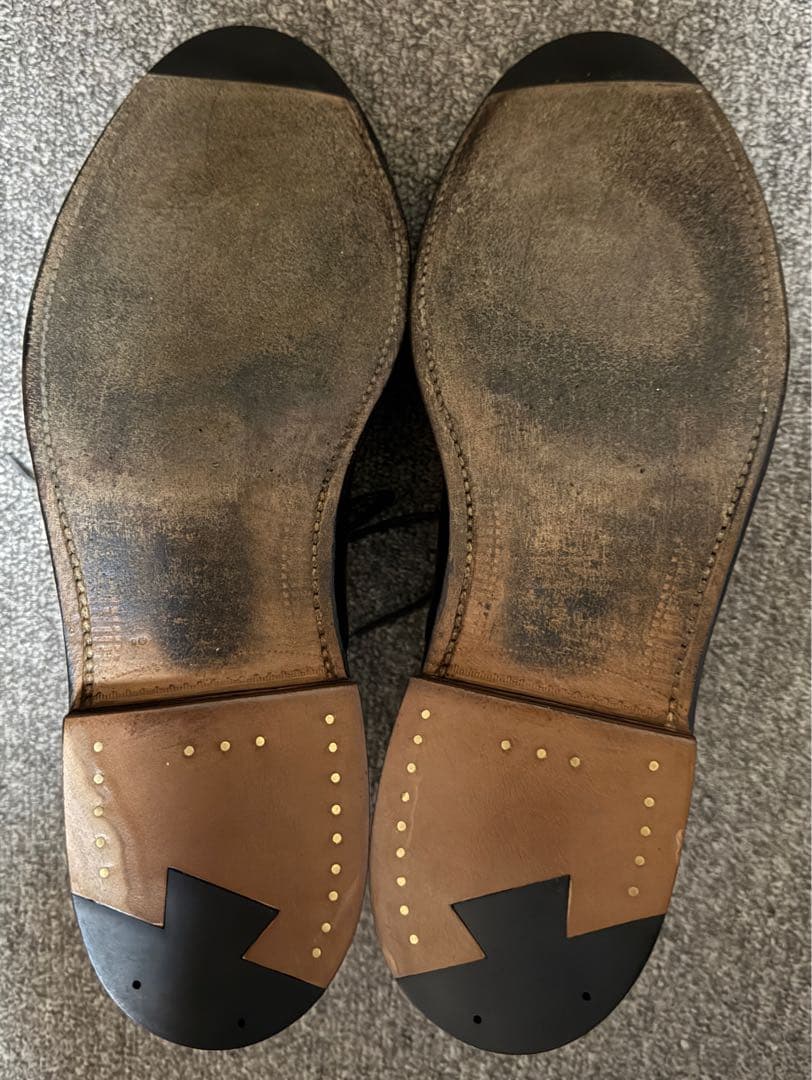 【美品】ALDEN オールデン ストレートチップ US8D ヒール新品交換済