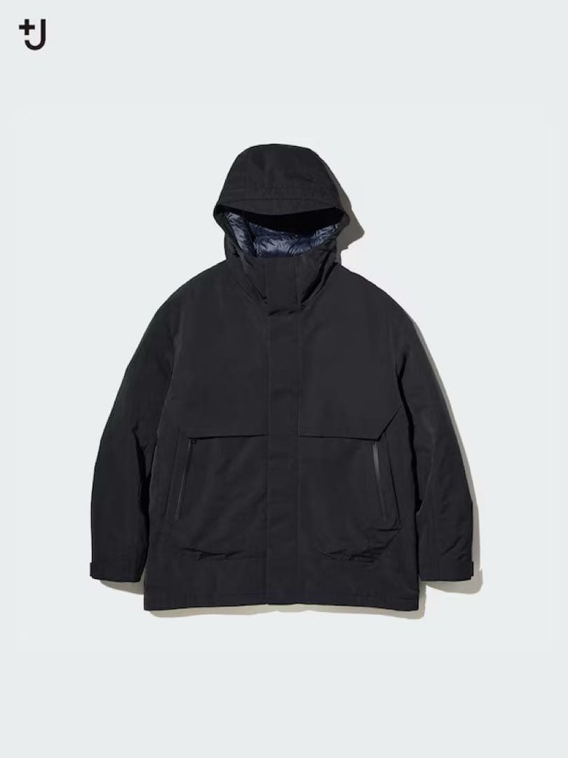 【新品未使用】UNIQLO +J ユニクロハイブリッドダウンオーバーサイズパーカ