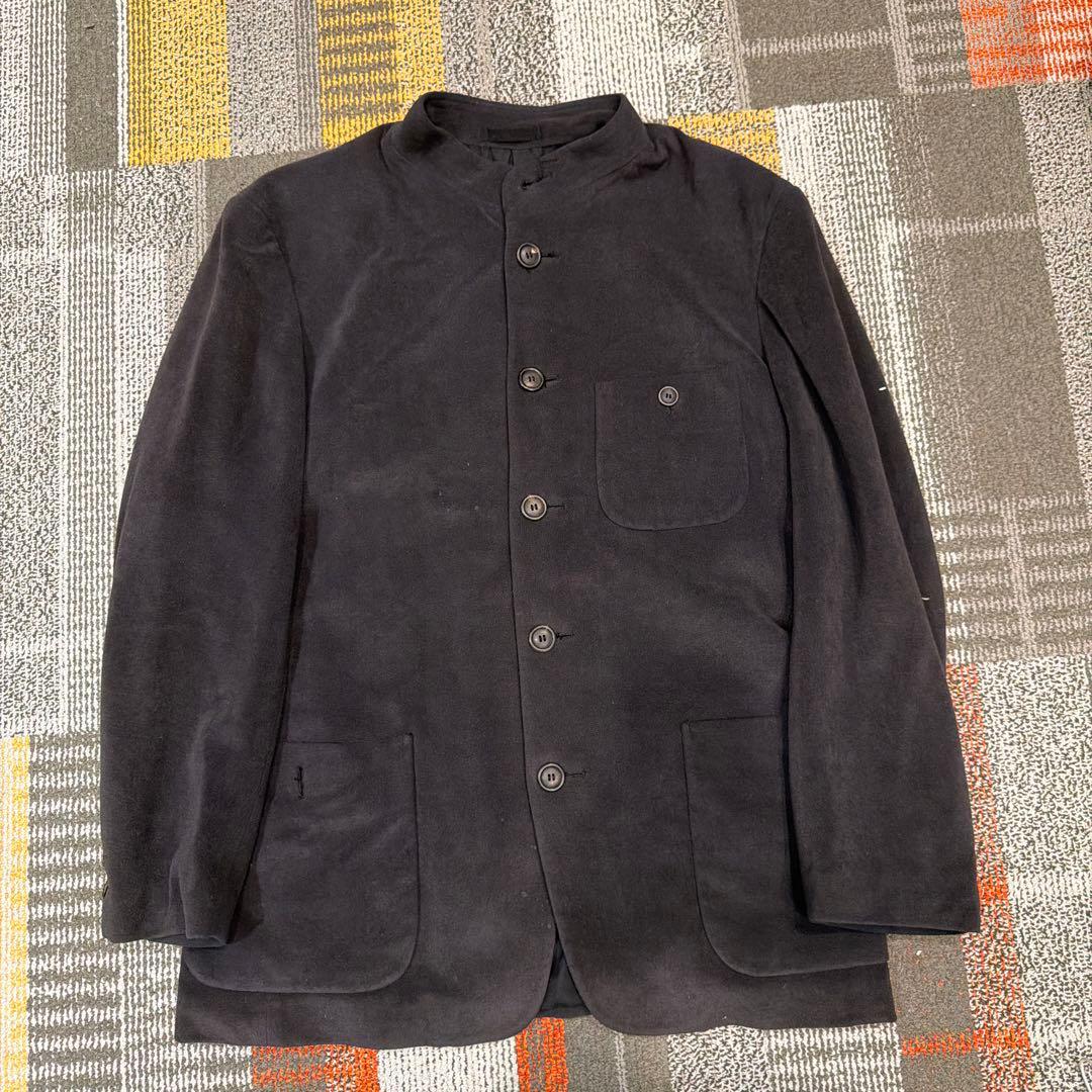 ISSEY MIYAKE MEN ノーカラージャケット Mサイズ ダークグレー