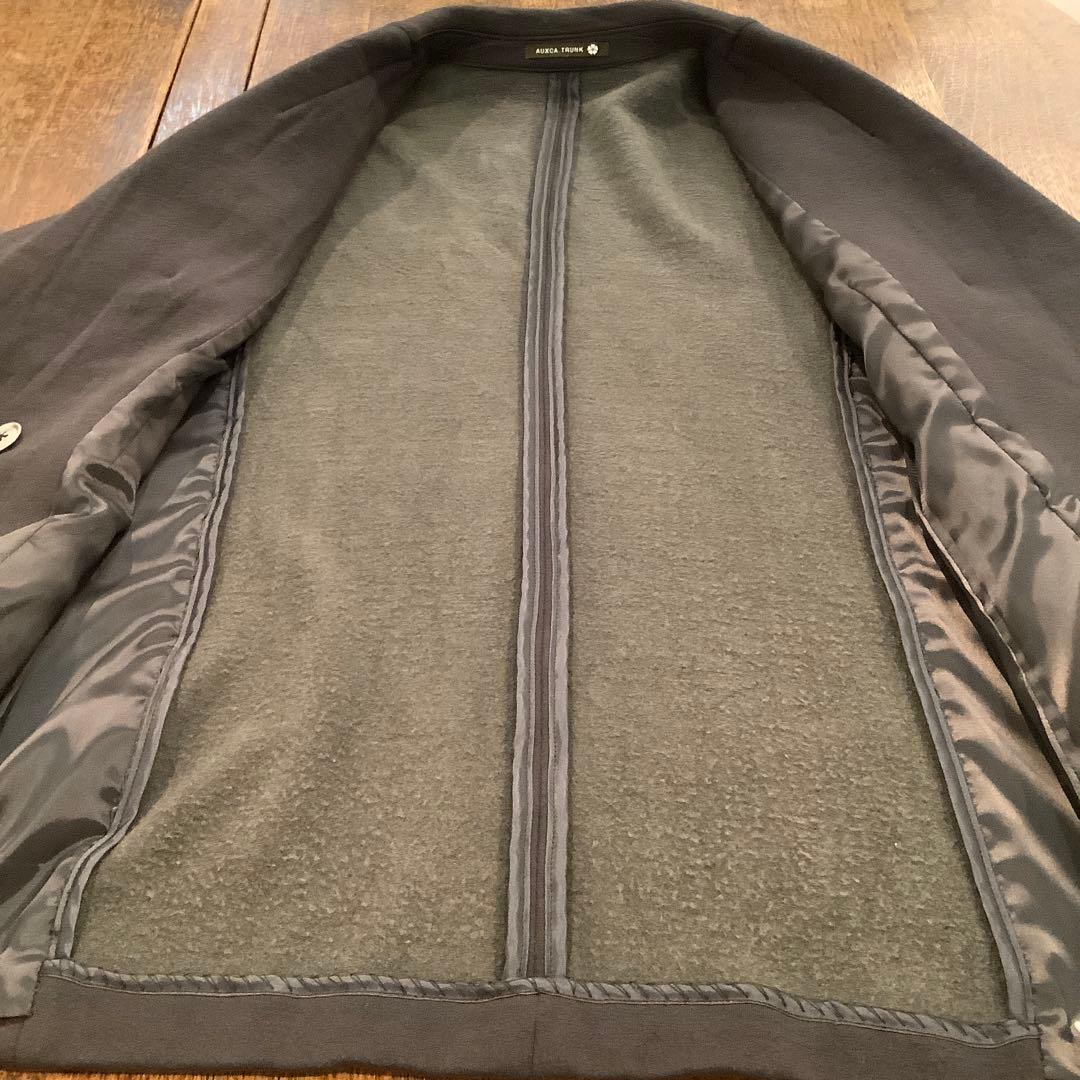 AUXCA.TRUNK ソフトリュクスカシミヤダブルジャケット　DGRAY