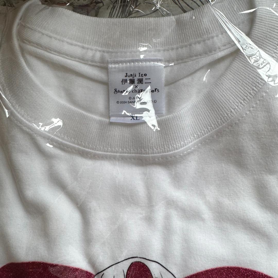 伊藤潤二×サンリオ コラボ ラメTシャツ ギャル富江×ハローキティ XL パルコ