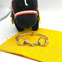 【馬愛】ホースビットモチーフバングル｜馬具モチーフ