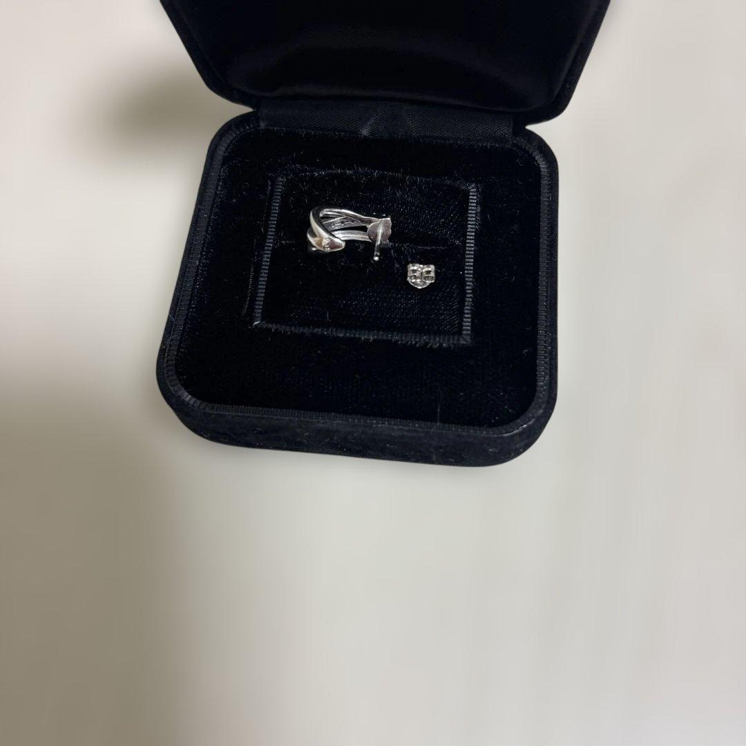 【TASAKI】タサキ　メレダイヤホワイトゴールド　ピアス　片耳⭐️週末sale⭐️