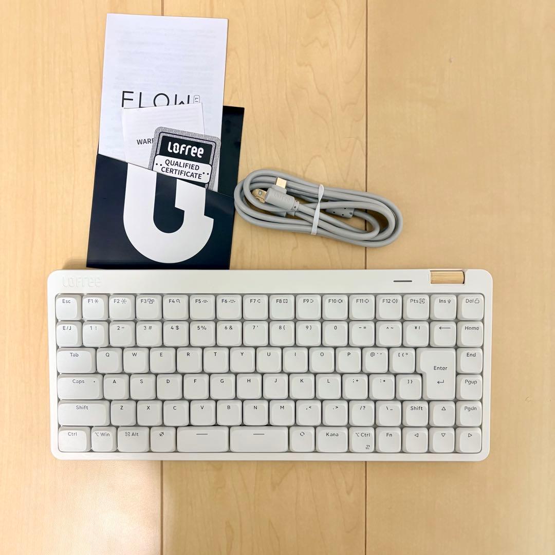 【箱無し】Lofree FLOW lite jisホワイトキーボード 本体