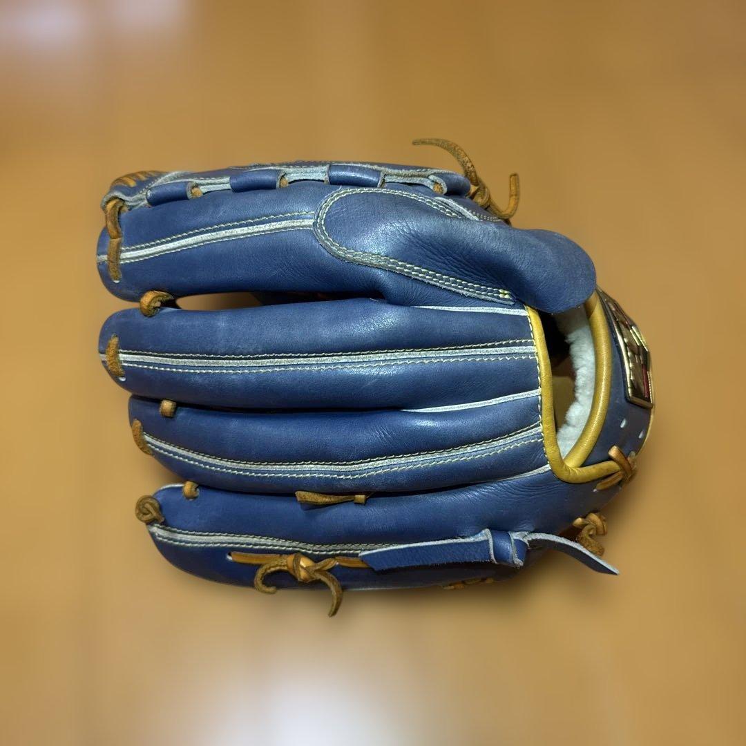 ZETT プロステイタス　軟式用オーダー投手用　グローブ 青