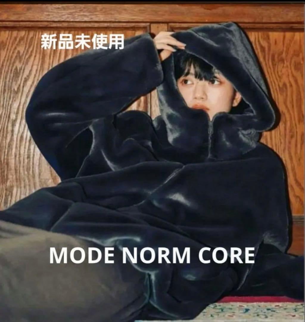 完売品新品タグ付[MODE NORM CORE] ベルベットファーフードブルゾン