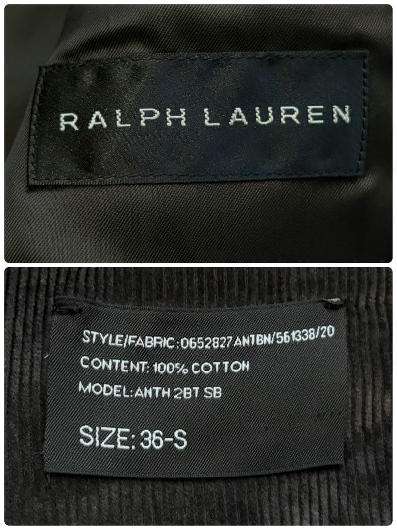 極美品✨ラルフローレンブラックレーベル テーラードジャケット コーデュロイ 伊製