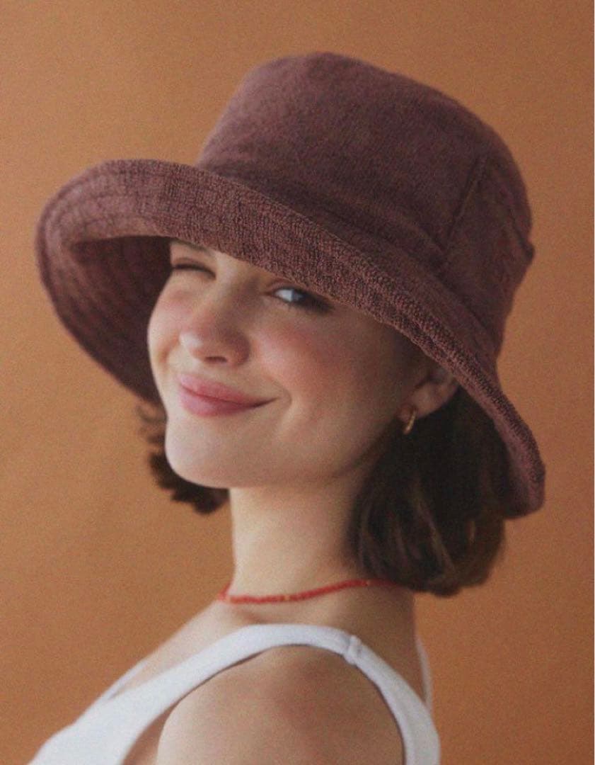 アリシアスタン　ALEXIA STAM テリーバケットハット 帽子　ブラウン