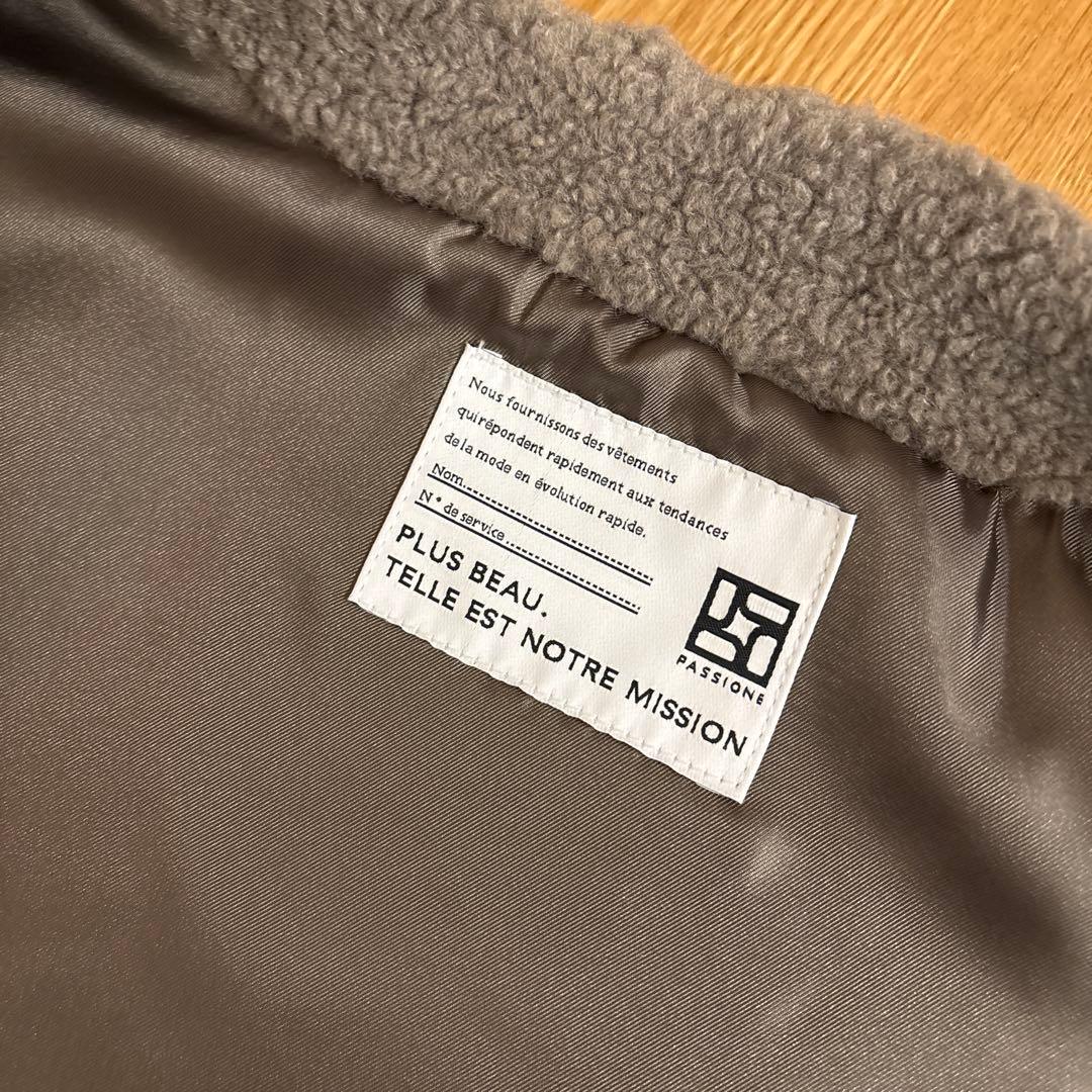 新品タグ付き　パシオーネ プードルファー ボアベスト モカ