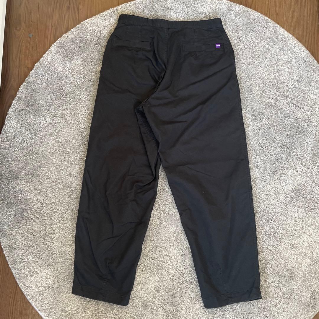 パープルレーベル　クールマックスチノワイドテーパードパンツ