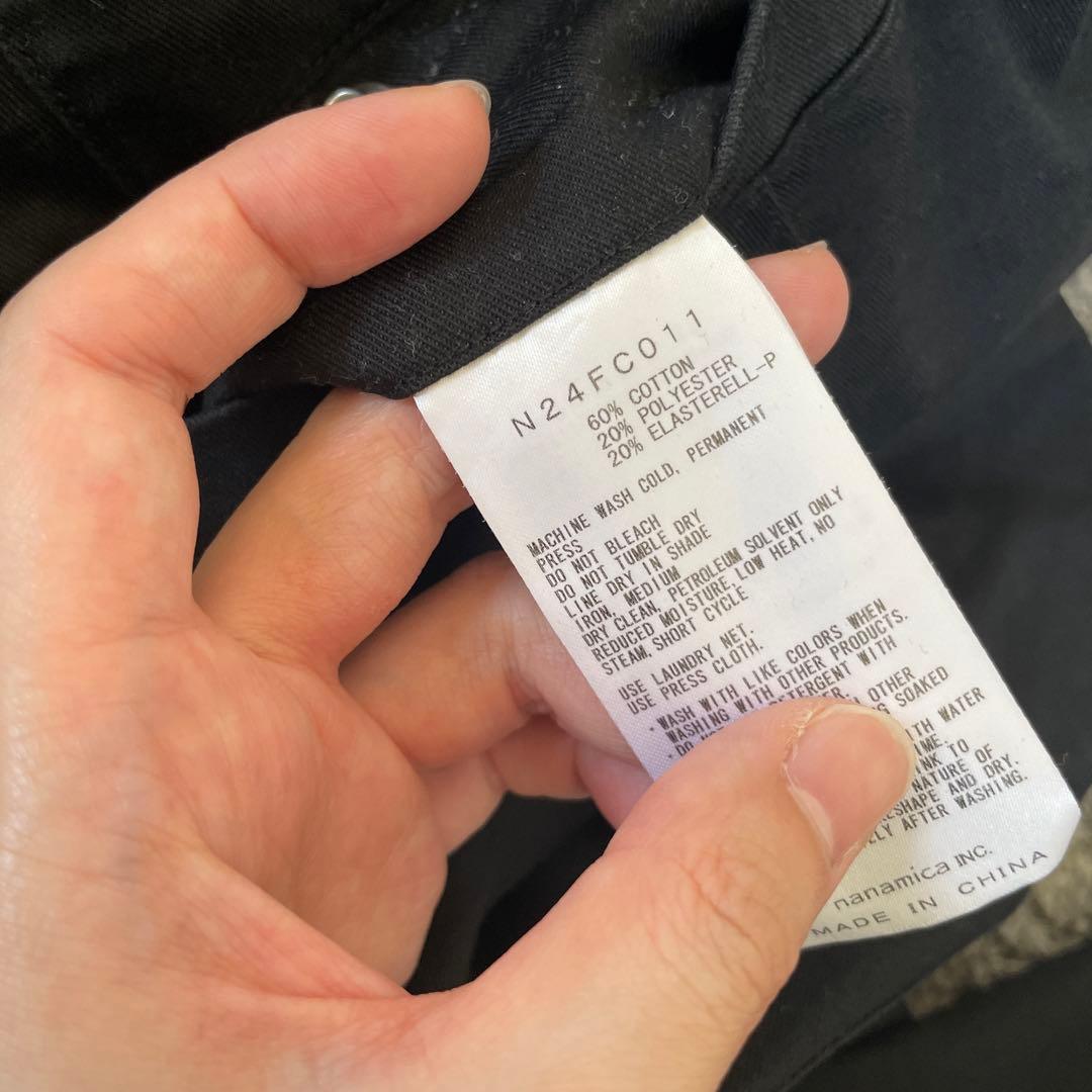 パープルレーベル　クールマックスチノワイドテーパードパンツ