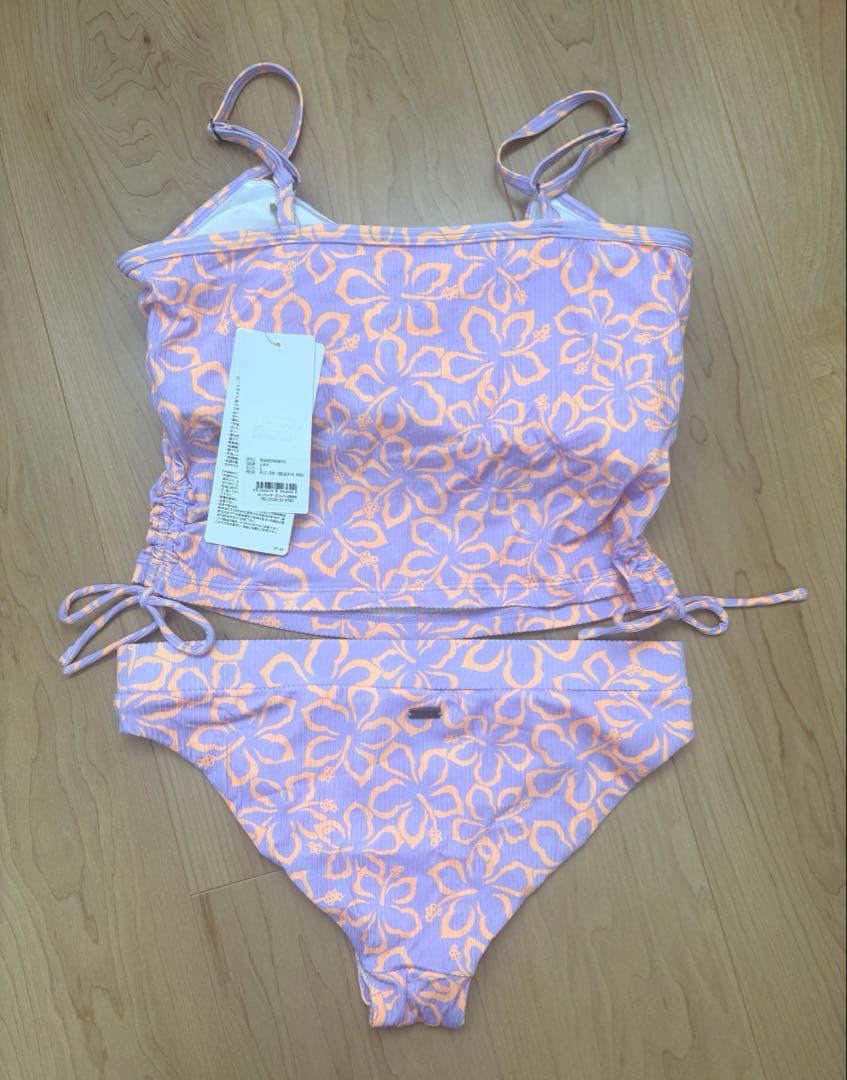 【新品タグ付】Roxyロキシー ビキニ 上下セットトロピカルフラワー柄