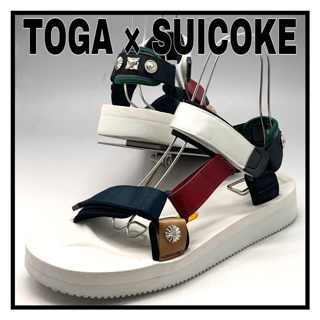 TOGA × SUICOKE スポーツサンダル ビブラム フラット マルチカラー