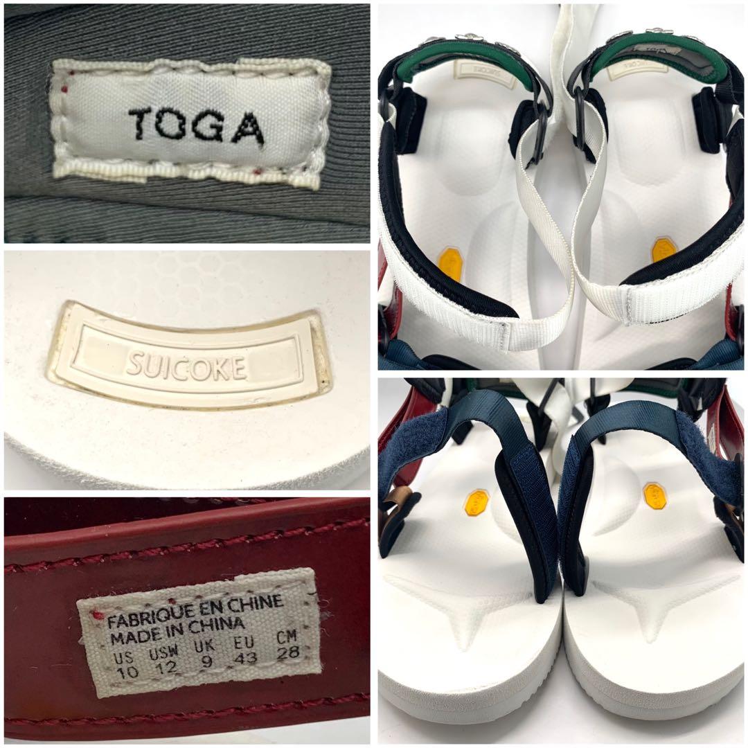 TOGA × SUICOKE スポーツサンダル ビブラム フラット マルチカラー