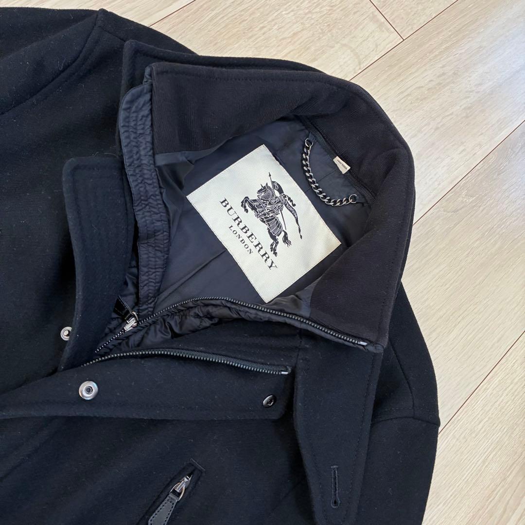 極美品✨希少 52 現行 バーバリーロンドン ウール コート 高級 2way