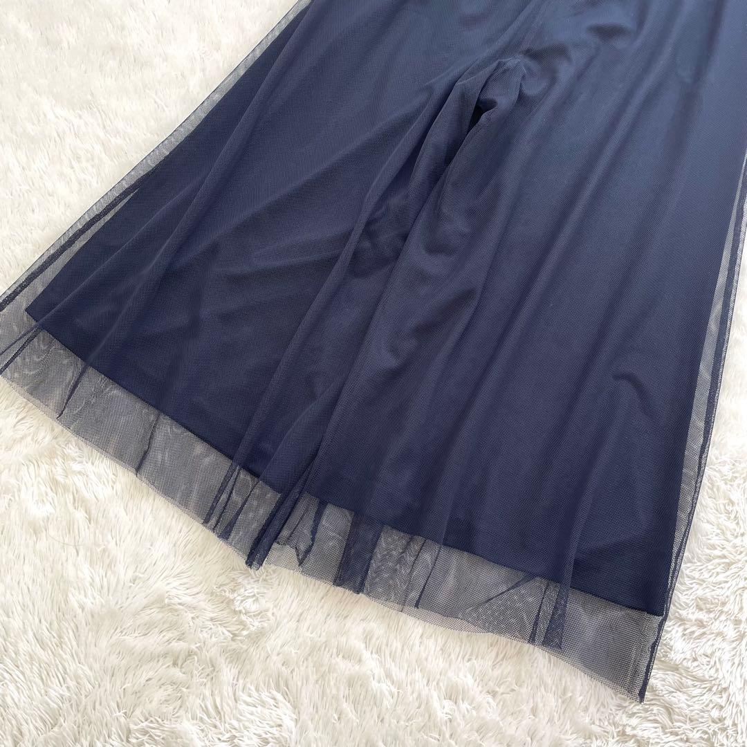 ブルーレーベルクレストブリッジ✨ソフトチュールパンツ　チェック　リボン　手洗い可