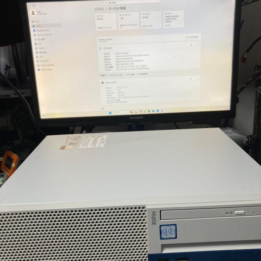 NEC Mate/Win11Pro/メモリ16GB/SSD240GB/GT710