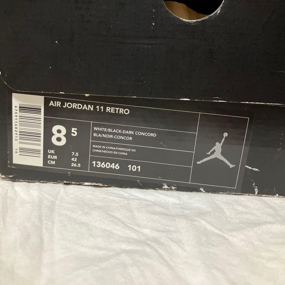 シューズ(男性用) NIKE AIR JORDAN 11 RETRO CONCORD 26