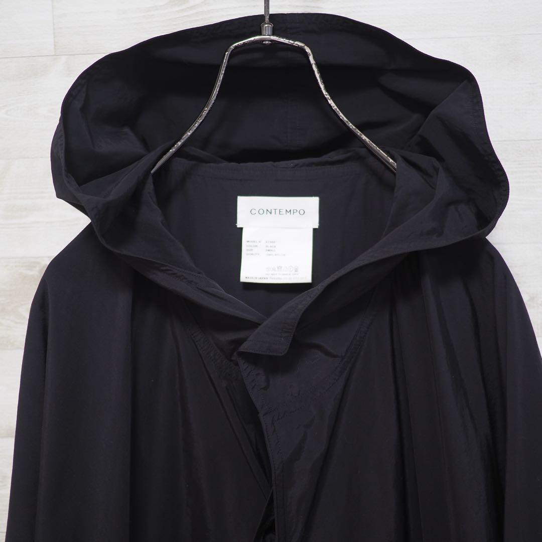 ジャケット・アウター YAECA CONTEMPO 21SS Hood Rain Coat-Bk/S