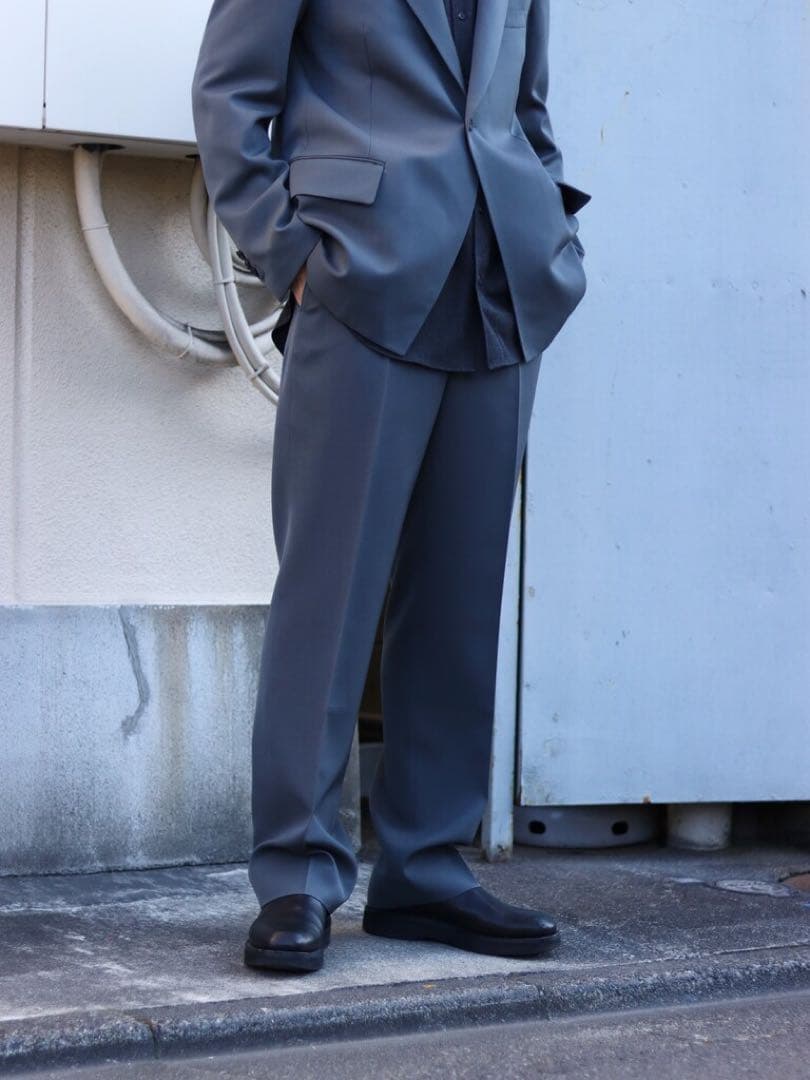 【名作】AURALEE 19AW ウールマックスギャバジン スラックス 4