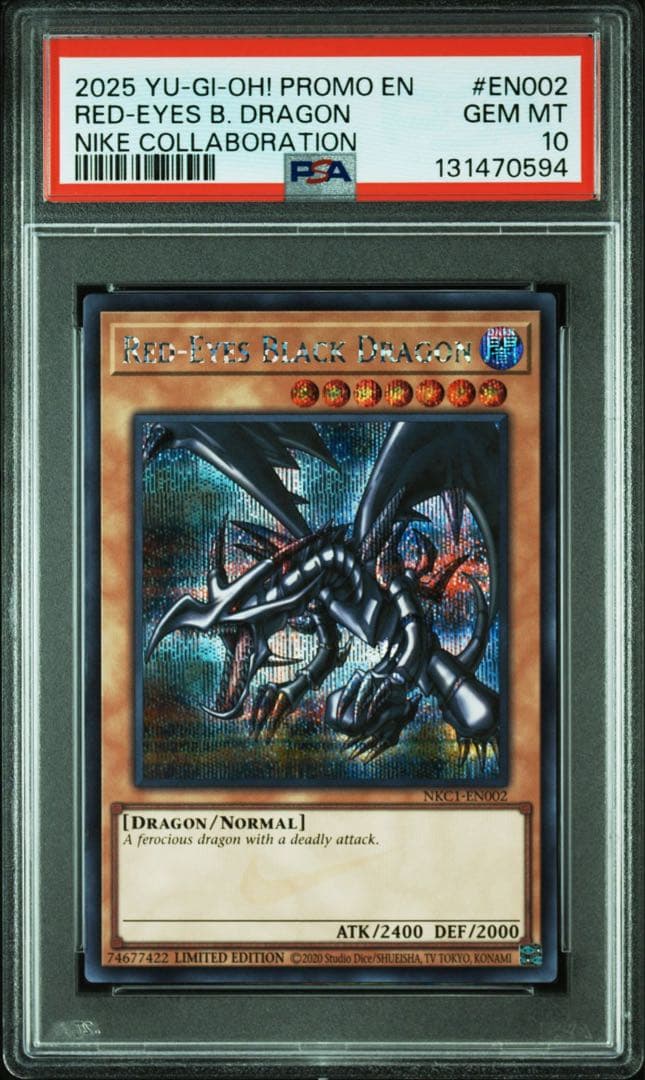 PSA 10 NIKE YuGiOh! 遊戯王 レッドアイズブラックドラゴン