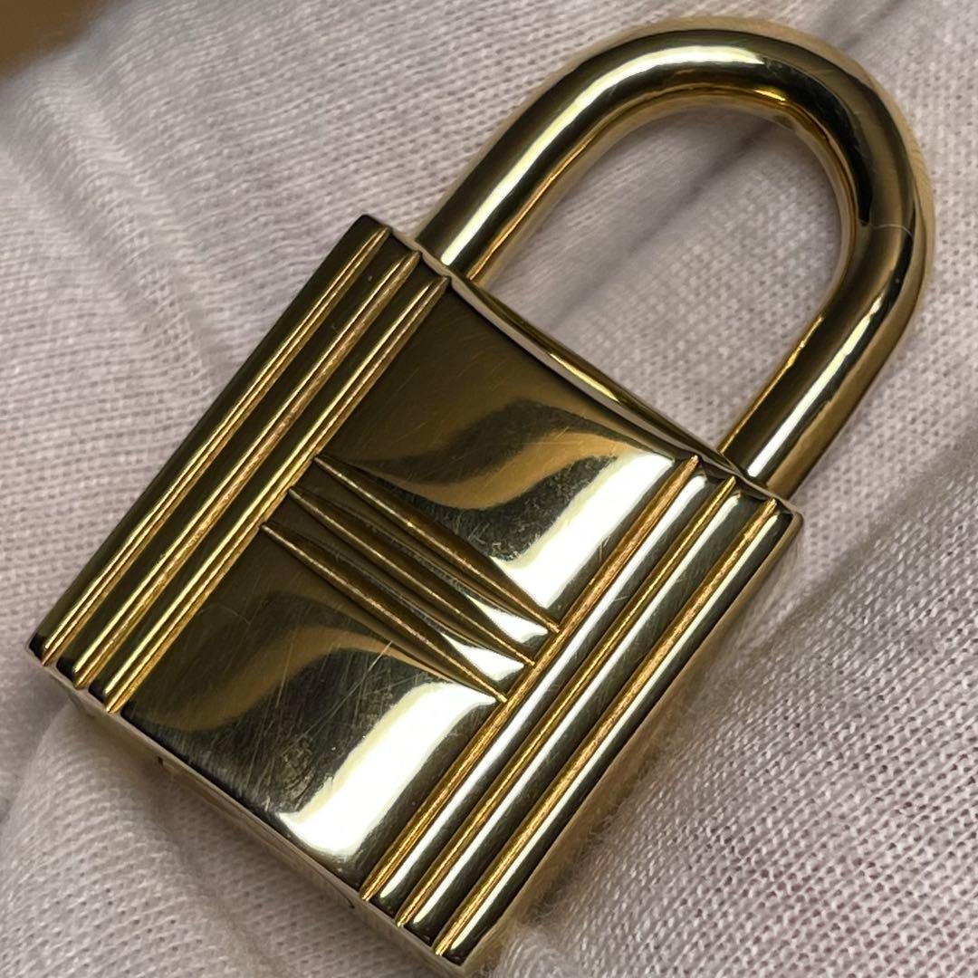 【美品】エルメス K24ゴールドメッキ パドロック リペア品 100番114-2