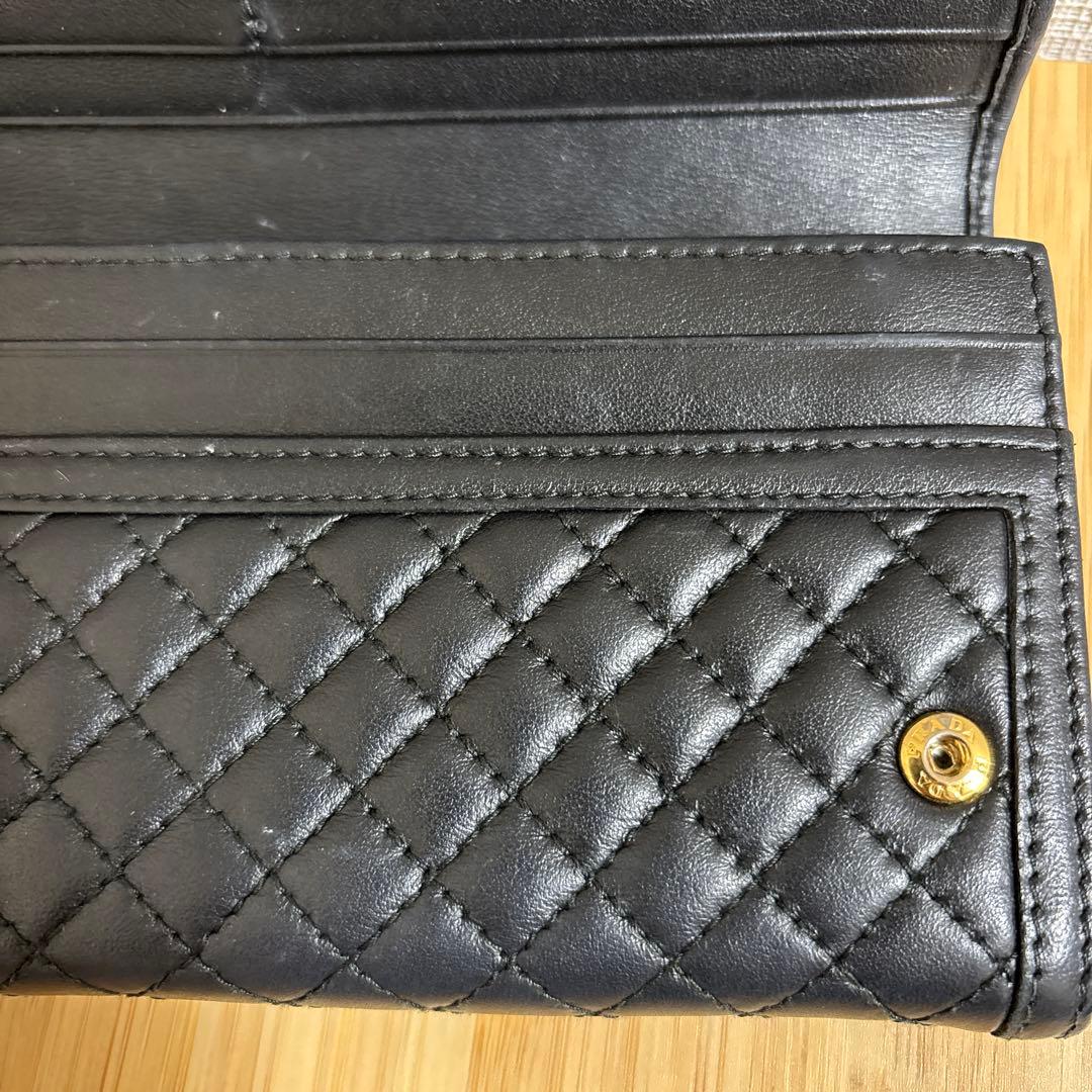 PRADA キルティング ブラック長財布