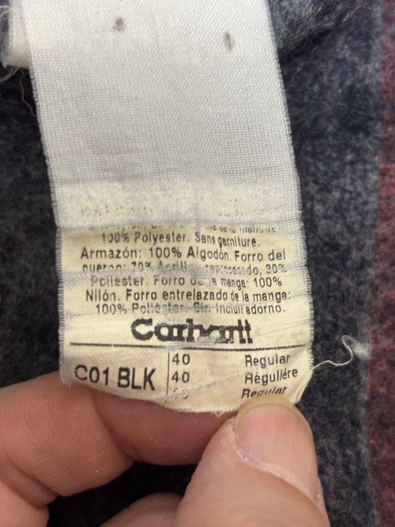 90's Carhartt ミシガンチョアコート ブラック　ovy好きな方へ