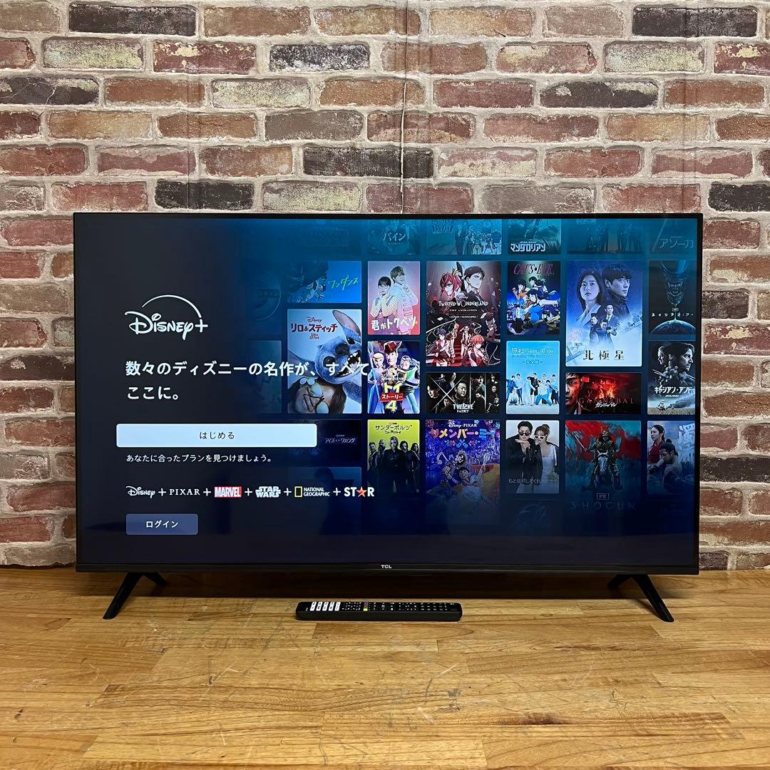 TCL 43V型 4K液晶テレビ Google TV 43P635 2022年製