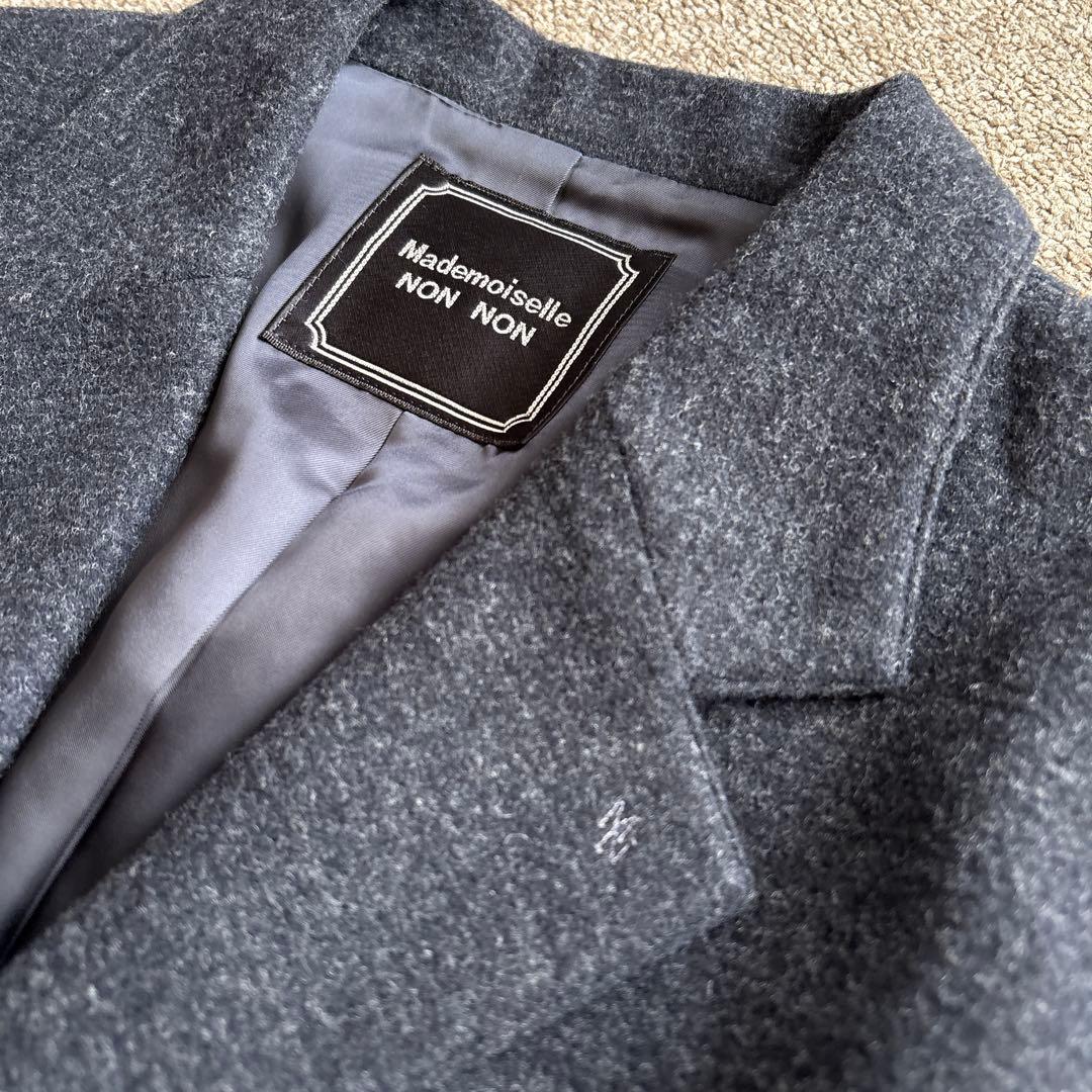 マドモアゼルノンノン ジャケット40 日本製 グレー テーラード 定価6万