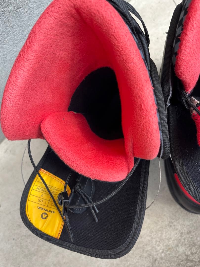 AIRWALK 赤黒 スノーボードブーツ25cm BOA