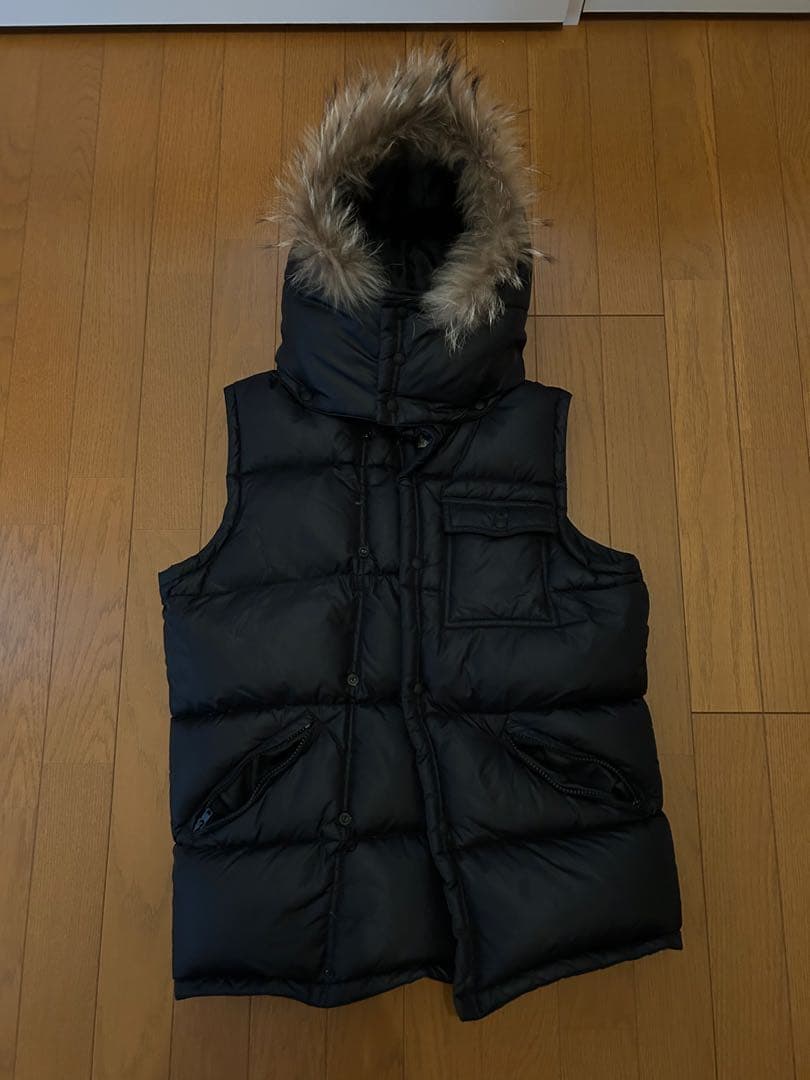 heritage stone ファー ダウンベスト　コヨーテファー