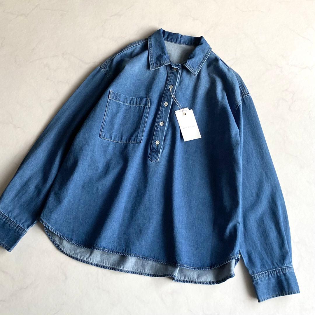 RIVE DROITE MONN.:. オーバーサイズ デニム プルオーバー