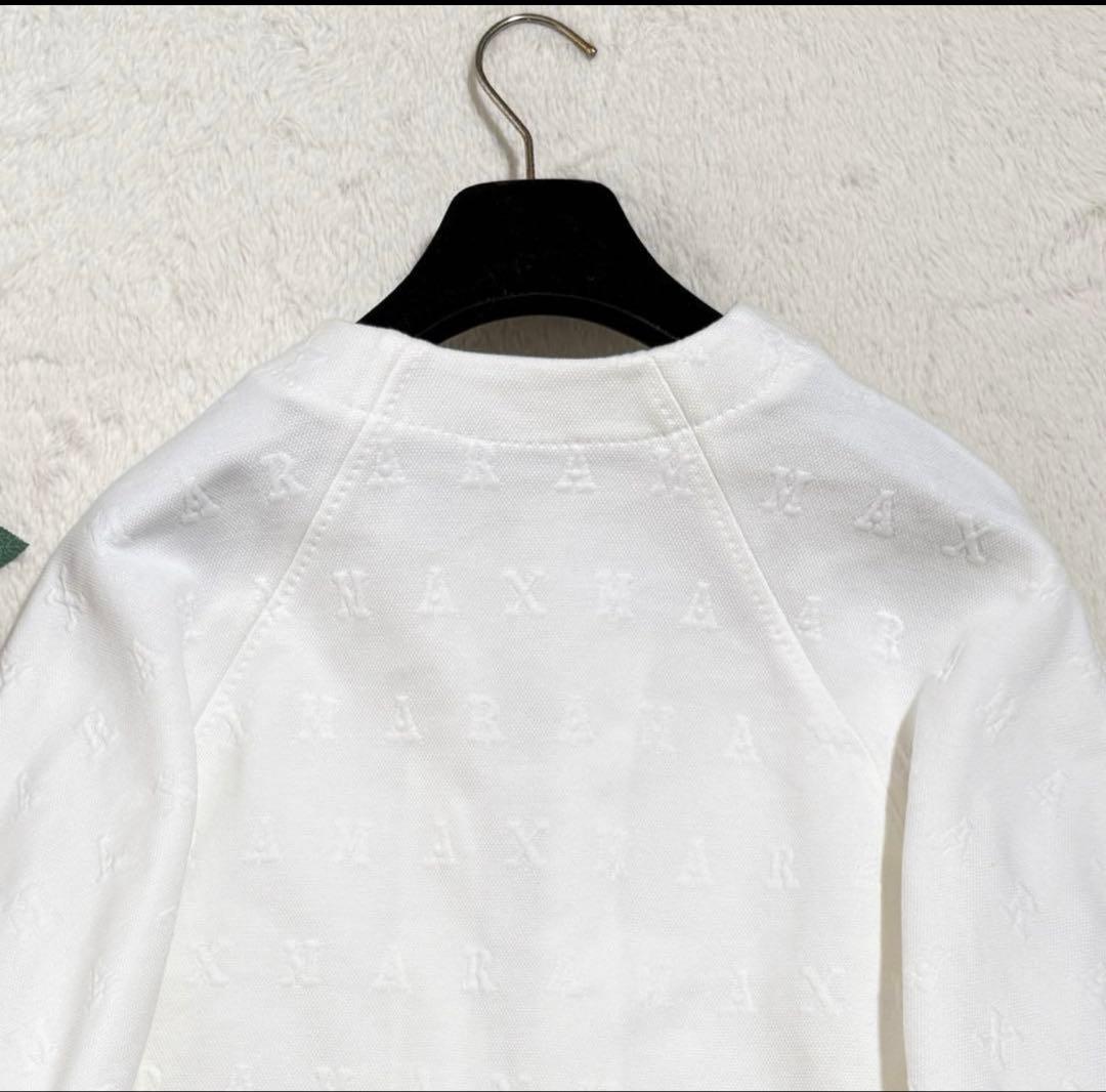 美品　マックスマーラ　ロゴ ボンバージャケット ブルゾン　白タグ 2022年