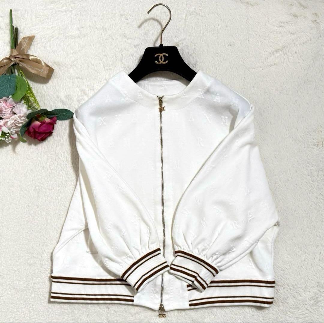 美品　マックスマーラ　ロゴ ボンバージャケット ブルゾン　白タグ 2022年