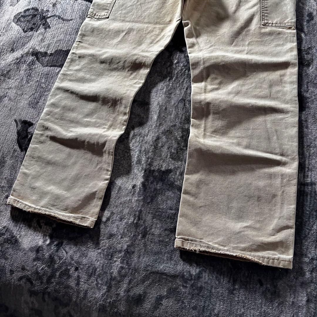 コメ欄セール！ 厚手 ダック地 一点物 ダブルニー 38×32 ビックシルエット