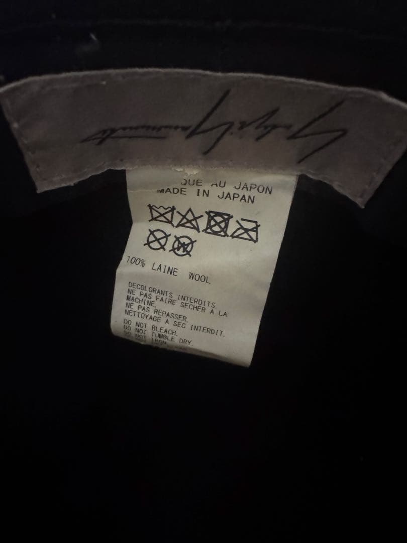 d*9様 Yohji Yamamoto フェドラハット 美品