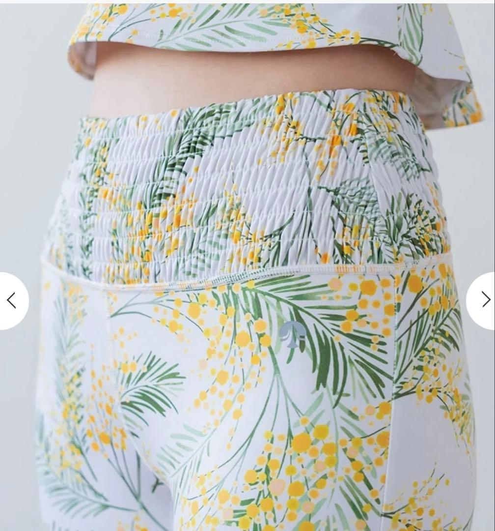 SUKALA ラバ フラワー ヨガウェア上下セット　【ミモザ】サイズＬ