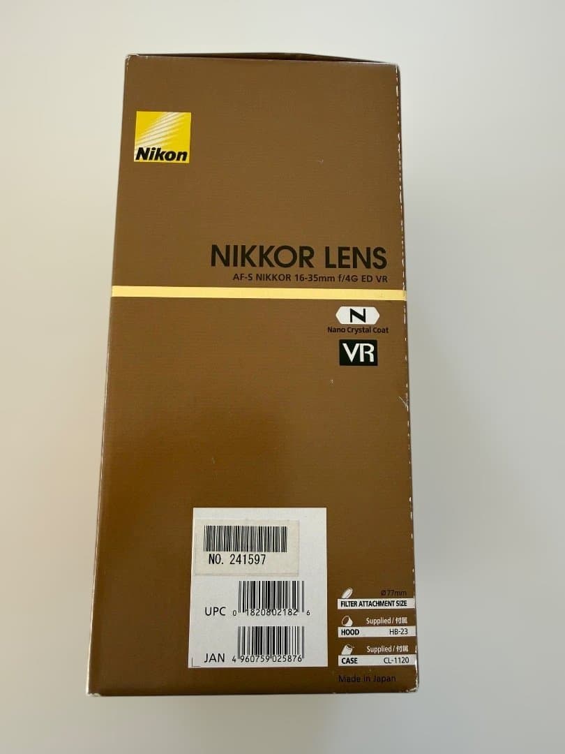 Nikon 16-35mm f4G ED AF-S 美品
