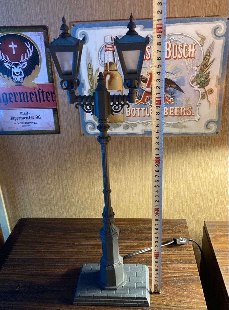 ガス灯 アンティーク ランプ 西洋 街灯 昭和レトロ 置物 オブジェ 外灯 模型