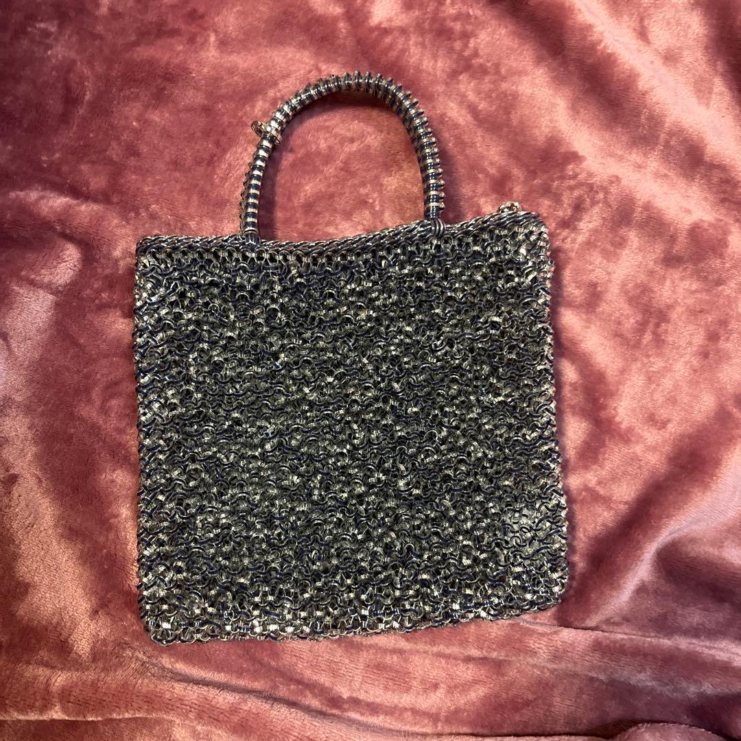 ANTEPHINA シルバー パーティーバッグ