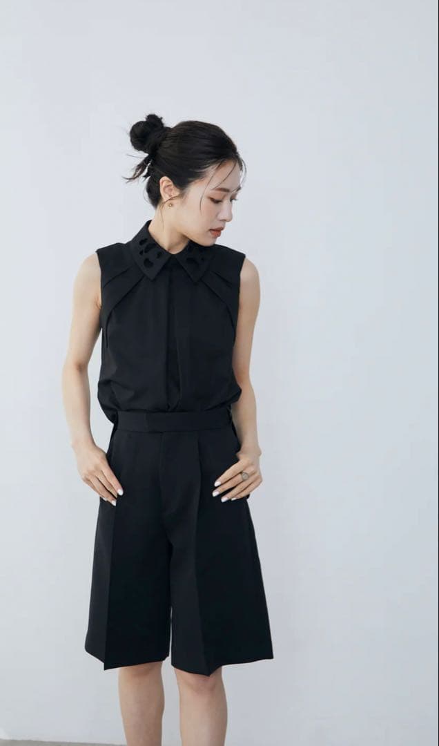 パンツ laubeblanc Front pin tuck Half pants