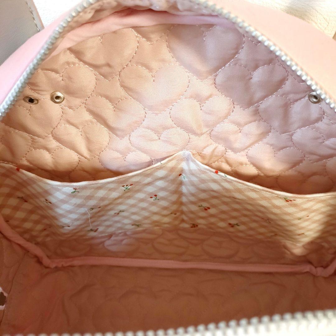 専用☆ホワイトサテンボストンバッグ☆ジョリーフルール