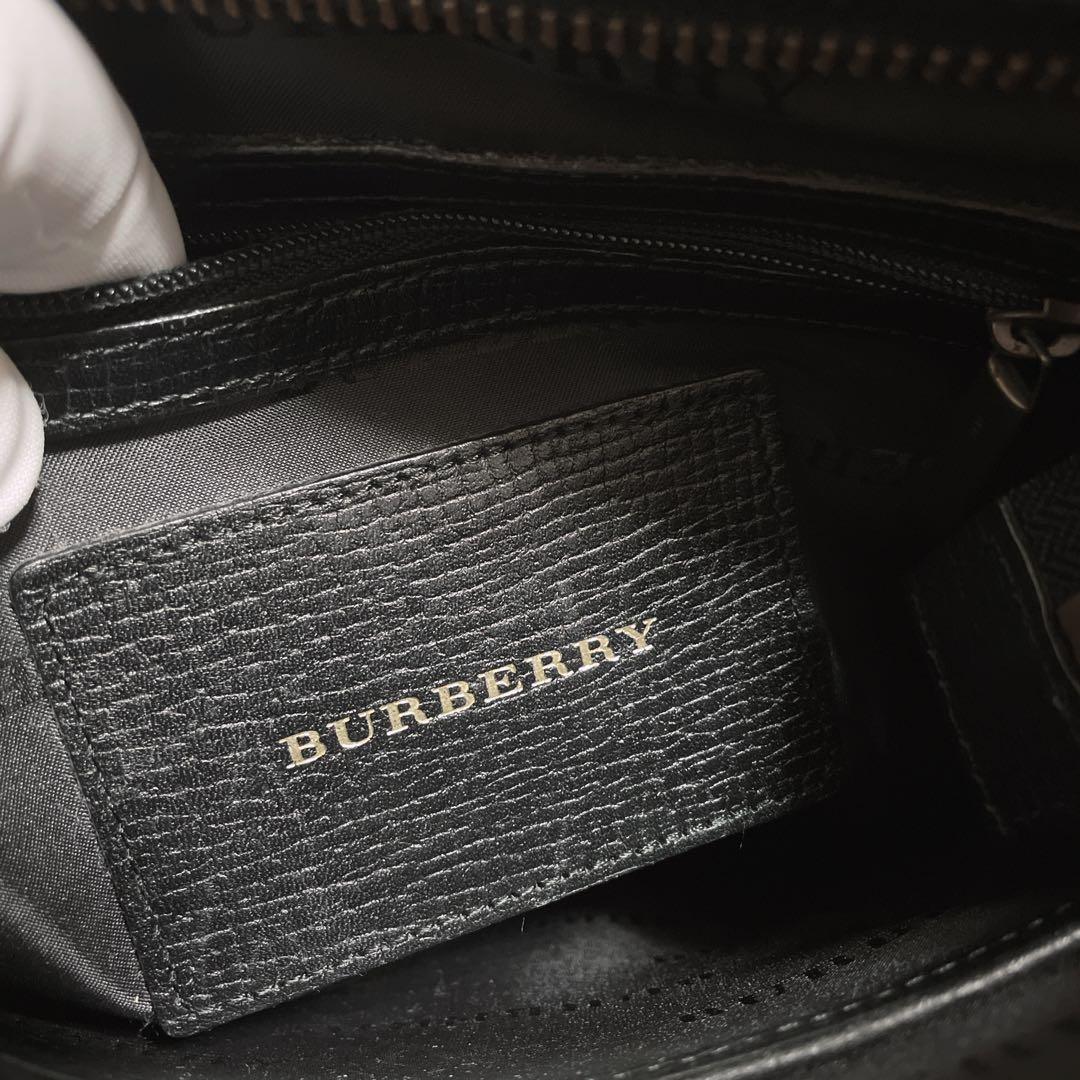バーバリー☆クロスボディ ショルダーバッグ ブラック メンズ